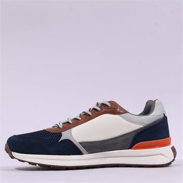Tommy Bowe Wallis Laced Casual Trainer - Navy Combi